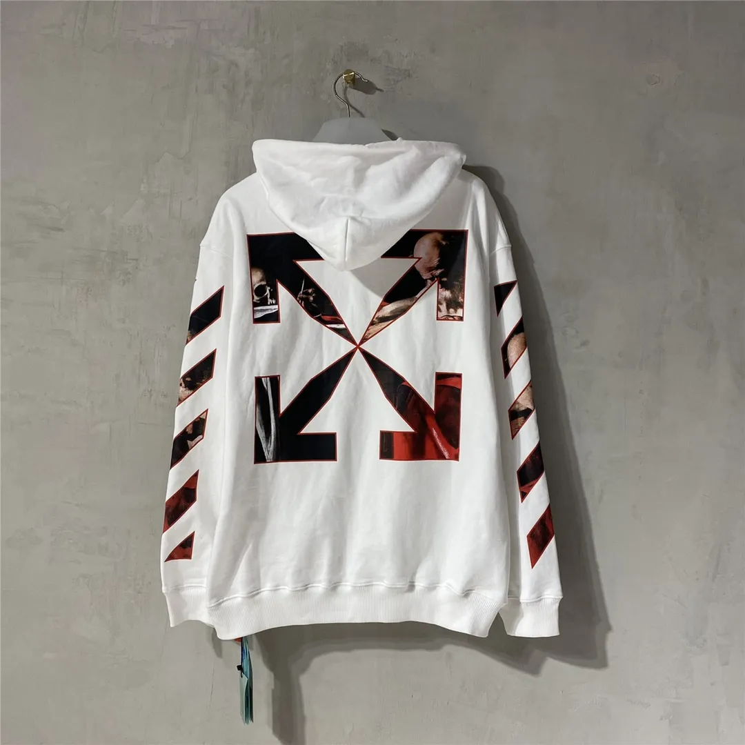Top tested version OFFWHITE OW Caravaggio Skeleton Old Man Oil Painting for Men and Women Couple Pure Cotton Loose Religious Round Neck Pullover Hoodie Sweatshirt Exclusive version on the market, zp’s sales once hit a new high. Both the front and rear panels are printed using Kornit's digital direct printing process, with 7 colors sprayed and glazed solid film, giving the printing a jelly-like feel. The printing gradient is gentle, the texture is clear, and the color contrast is obvious. The fabric is made of 480g large fish scale pure cotton terry fabric, which is launched in a big way and has full drape. It can be compared with all versions on the market and is synchronized. Brand new 21s collar label, washed, hang tag, all customized. Size chart